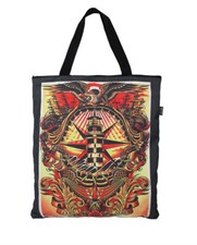 Liquor Brand Rockabilly Loose Lips Tattoo Tote Bag Canvas Trage Tasche
