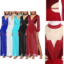 Body donna danza abito rete