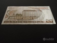 Banconota 20 scellini, 1986, Austria, numismatica. Zwanzig schilling Osterreich