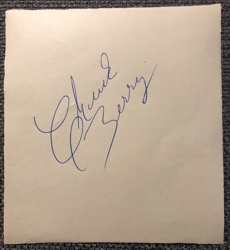 Chuck berry orig autografo - orig.,