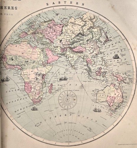 Vintage antico 1873 - 1873, atlante