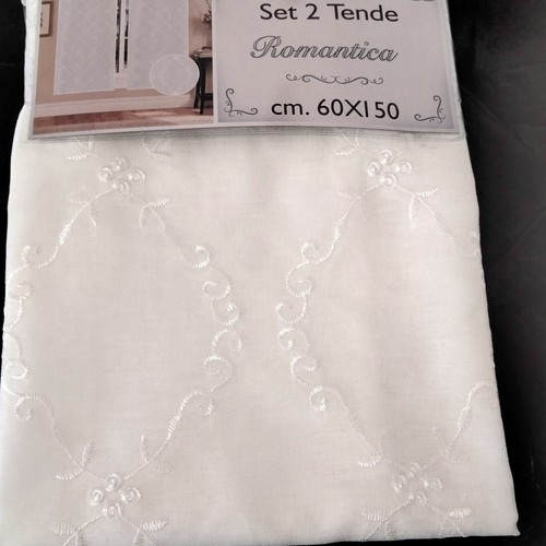 Coppia tendine vetro bianche - vetro,