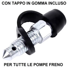 VITE SPURGO FRENO ARIA OLIO PINZA POMPA BREMBO ACCOSSATO BREAKING NISSIN M8X1