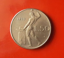 50 LIRE 1979 ERRORE - LINEE DA
