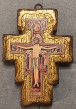 ANTIQUE WOODEN BYZANTINE CROSS