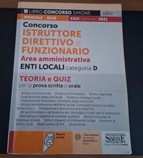 Manuale concorso Simone - Istruttore direttivo e funzionario - Enti locali cat.D