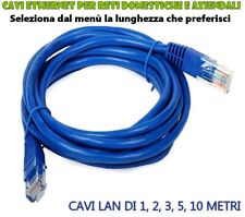 Cavi Ethernet LAN RJ-45 8P8C e connettore pressofuso da 1 - 2 - 3 - 5 - 10 Metri