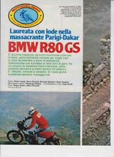 advertising Pubblicità  MOTO BMW R 80 GS 1981-MOTOTEDESCHE ENDURO EPOCA