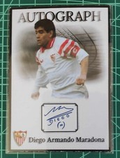 MARADONA, SEVILLA CF 1992/1993. AUTOGRAPH. COLECTION CARD. NO PANINI/ NO TOPPS