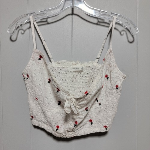 Crop top altar state bianco - top,