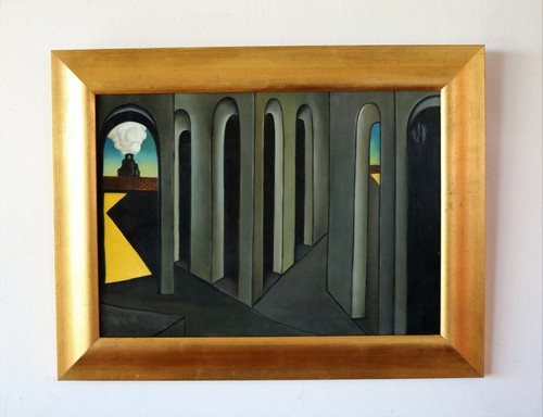 Dipinto stile metafisico - dipinto,