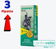 MSD Exspot 1 ml  3 Pipette per Cani da 2,5 kg a 40 kg → Antiparassitario Spot on