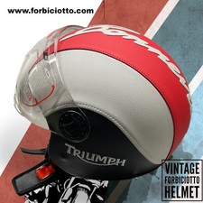 Casco vintage in pelle
