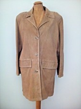 Cappottino in daino color biscotto tg. 44