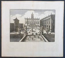 Stampa antica Merian 1640 roma