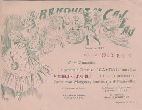 Carton invitation 1911 - 1911,