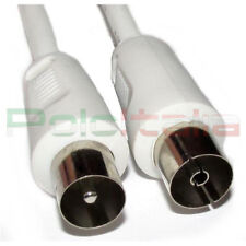 Cavo 20m ANTENNA TV maschio/femmina Schermato coassiale IEC prolunga dvb decoder