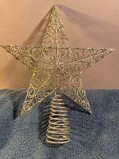 Christmas tree topper silver