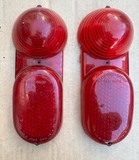 PLASTICHE GEMME FANALI FARI POSTERIORI FIAT 1100 103 Tv BAULETTO REAR LIGHT GEMS