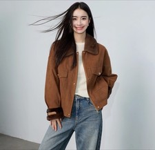 Giacca corta pile montone