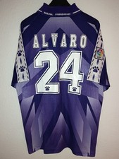 REAL MADRID 1996-1997 away Álvaro Benito 24 Teka camiseta shirt trikot maillot L