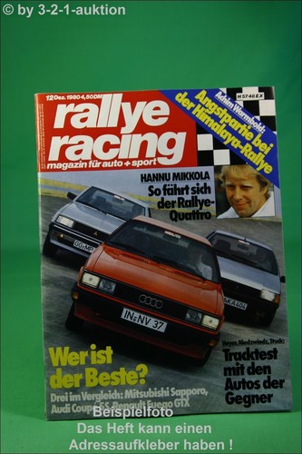 Rallye racing golf - racing, 12/80