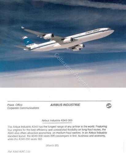 Foto originale aereo linea