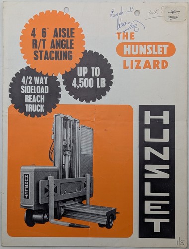 Brochure originale hunslet - brochure,