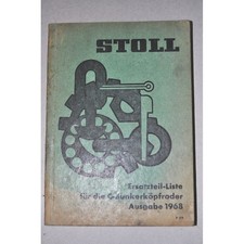 STOLL C-BUNKERKOPFRODER 1968 ERSATZTEILLISTE SPARE PARTS LISTINO PARTI RICAMBIO