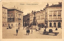 2371) CARTOLINA TRIESTE PIAZZA GIUSEPPINA ANIMTA EDIZIONE W STREHLER
