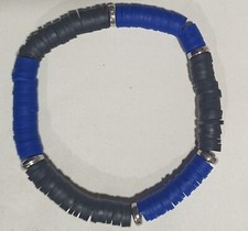 Bracciale Pisa, Inter, Nero Azzurro braccialetto Elastico Nerazzurro Unisex