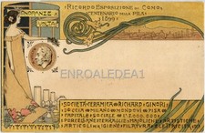 Como Esposizione Voltiana 1899 Richard GinorI Pubblicitaria Liberty Art Deco
