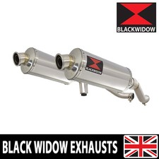 Kit Silenziatore Doppio Scarico GW 250 Inazuma 2012-2017 300mm Ovale Inox 300SS