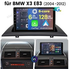 128 GB 8 core Android autoradio GPS navigatore WIFI 4G CarPlay per BMW x3 E83 2004-2012
