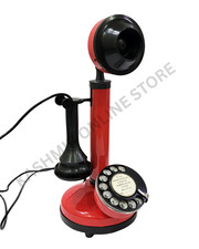 Antique Style Red Candlestick