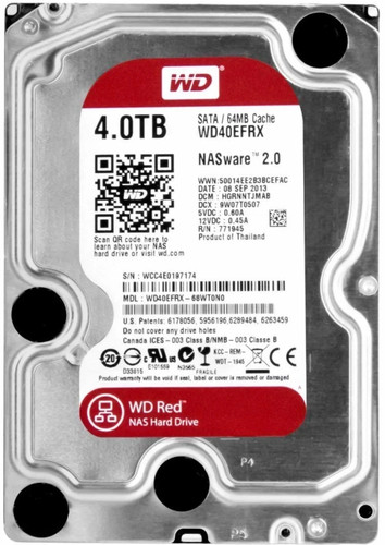 Red 4tb wd40efrx sata - 4tb,