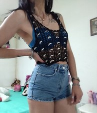 crop top canotta vintage