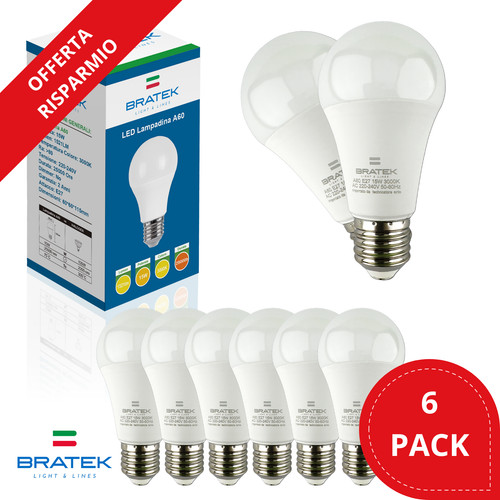 6pz lampadine led e27 luce - lampadine,