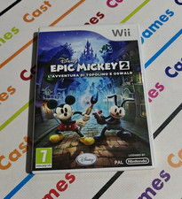 EPIC MICKEY 2 TOPOLINO & OSVALD NINTENDO WII PAL ITALIANO COMPLETO COME NUOVO