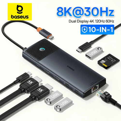 Baseus hub usb adattatore - hub, usb-c