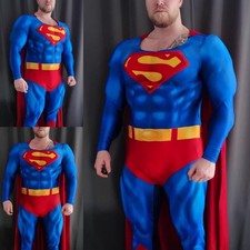 Nuovo Superman Cosplay Tuta