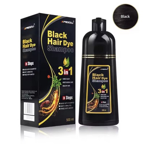 Black hair dye shampoo 1 - dye,