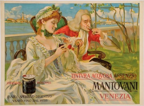 Poster pubblicitario alcolici