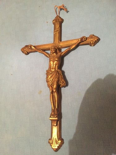 Antico crocifisso bronzo - in,