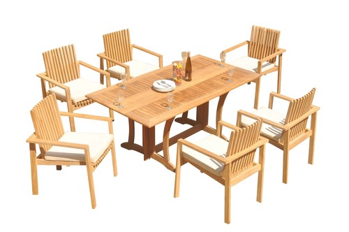 Set pranzo 7pz - 7pz, teak