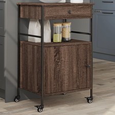 Carrello Cucina Rovere Marrone