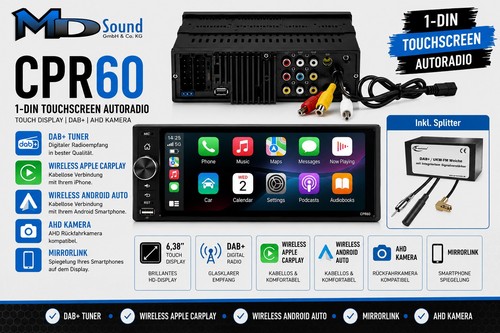 Smartphone ampire cpr60 1din - cpr60,