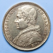 GREGORIO XVI 10 SCUDI 1845