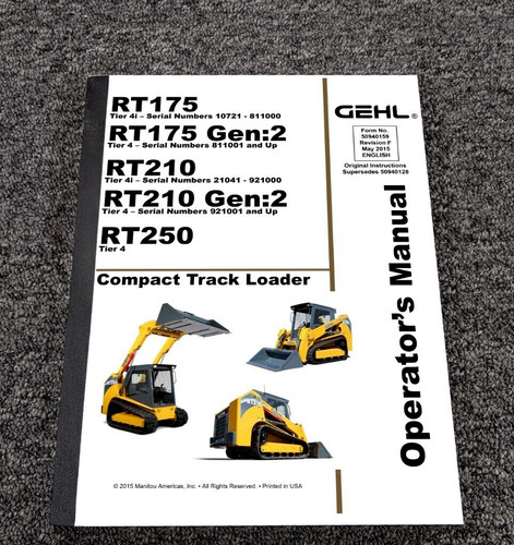 Gehl rt250 tier compact - tier,