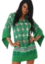 Robe tunique kimono mini femme